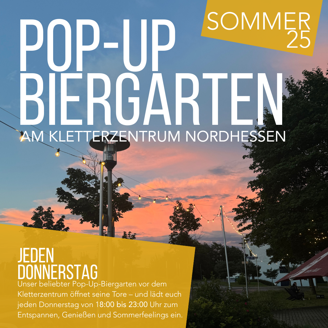 Biergarten im Kletterzentrum 
